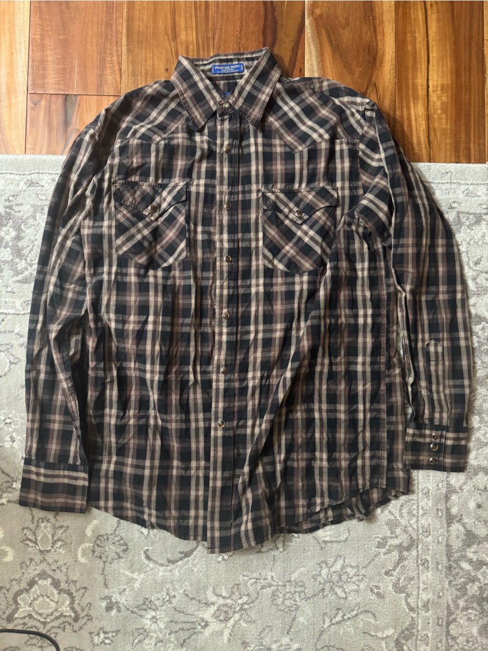 Pendleton Black and Brown Plaid Men's Shirt